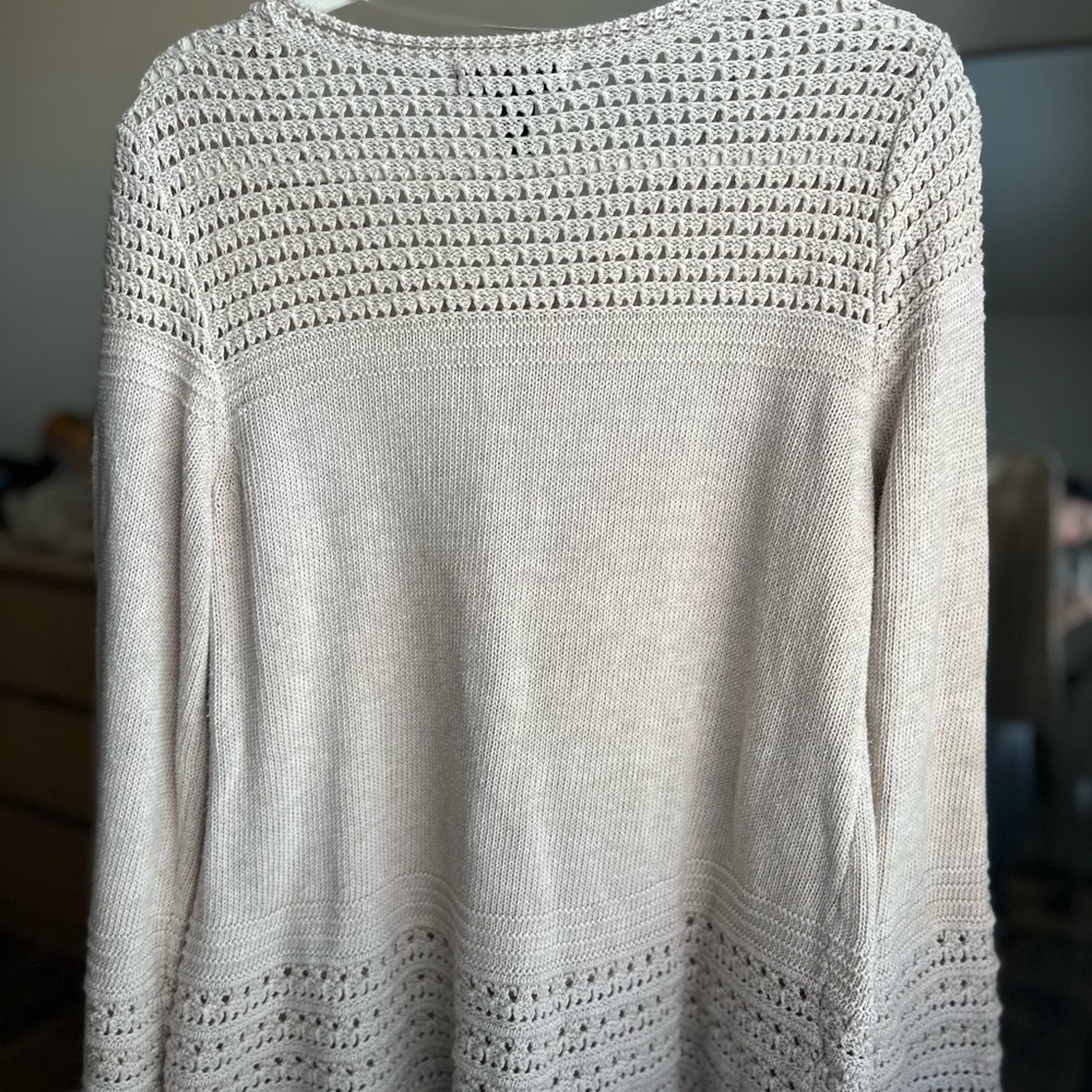 Cotton Crochet Sweater - Picture 4 of 4
